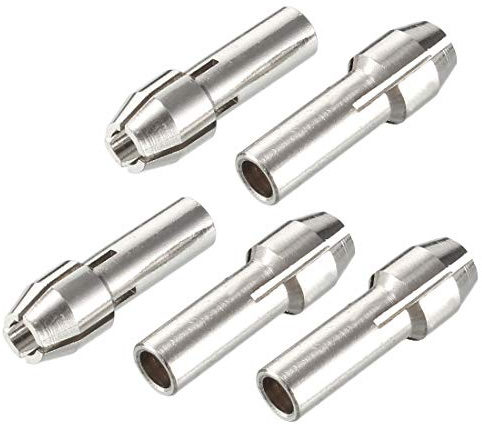 sourcing map 3mm Spanndurchmesser Spannzange für Drehwerkzeug Silberton 5 Stück