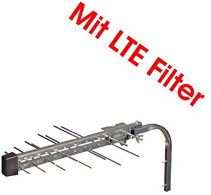 Wittenberg Antennen SN 20 Passive DVB-T/T2-Dachantenna Außenbereich silver