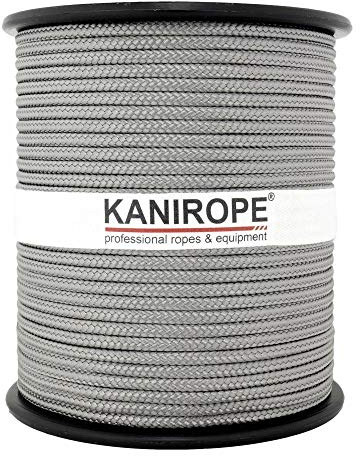 Kanirope® PP Seil Polypropylenseil MULTIBRAID 3mm 100m Farbe Dunkelgrau (0921) 16x geflochten