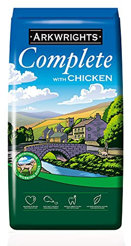 Gilbertson & Page Arkwrights Complete with Chicken Dry Dog Food - Complete Nutrition for Working and Sporting Adult Dogs - 4kg Bag