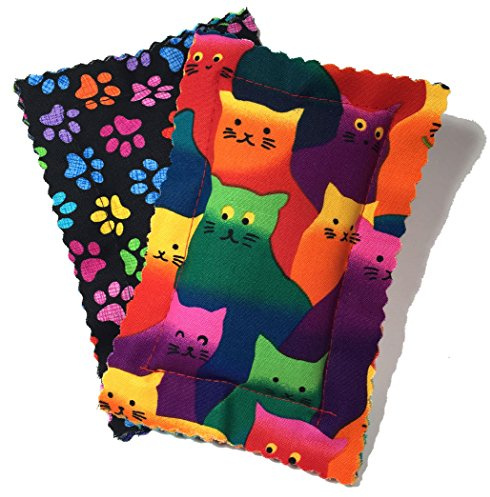 Johnson Pet Products Catnip Pillow Sacks Two Pack Crazy Cat - Handmade in The USA
