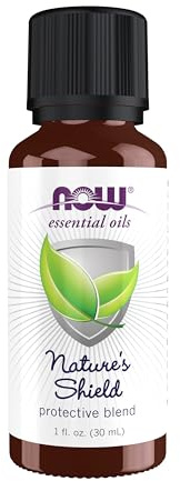 NOW Essential Oils, Nature's Shield, Energizing Aromatherapy Scent, Blend of Pure Essential Oils, Vegan, Child Resistant Cap, 1-Ounce