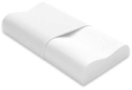Hefel Cuscino cervicale in viscosa, 30 x 50 x 7/10 cm, (Memory M)
