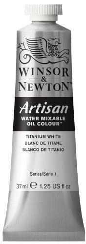 Winsor & Newton Artisan Water Mixable Oil Colour, 1.25-oz (37ml), Titanium White