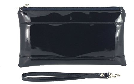 LONI Adorable Patent Clutch Bag Wallet Purse Wristlet