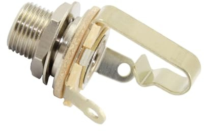 Allparts EP-055L-000 Switchcraft Klinkenbuchse (Mono, langes Gewinde)
