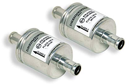 2x Filtro de Gas FL01S 14x14mm - Filtro Autogás GLP GNC - Universal | Compatible con KME, BRC, STAG - Sustituye Landirenzo F781, MED FL-ONE - ECE R67-01 R110 - Manguera 14mm - 15.000 km