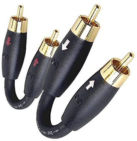 AudioQuest RCA Male-to-Male Preamp Jumpers-2 pack