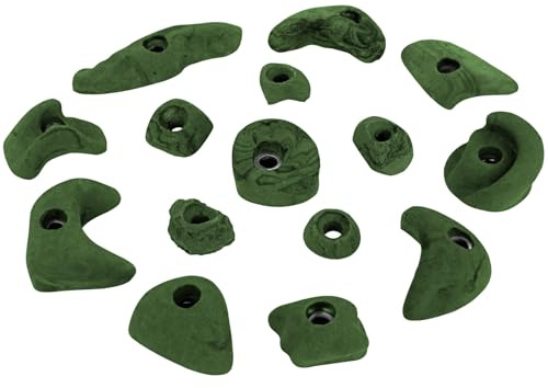 ALPIDEX 15 Klettergriffe Klettersteine Größen L M S Starterset Formen | Bouldersteine, Bouldergriffe, Kletterwandbau, Spielturm, Trainingswand, wetterfest, Indoor, Outdoor, Klettern, Kinder