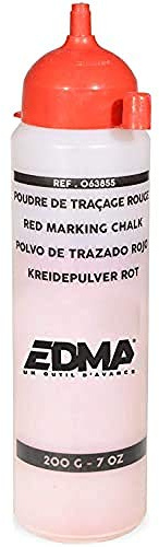 EDMA Poudre de Traçage, Rouge, 200 g