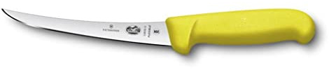 Victorinox Fibrox kockkniv, urbeningskniv, extra vasst blad, rostfritt stål, diskmaskinssäker, Swiss Made