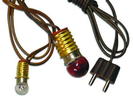 Birnchen mit Kabel rot, E10