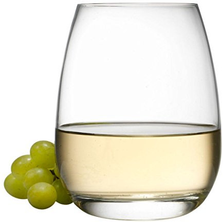 Luigi Bormioli Michelangelo - Set di 4 bicchieri senza stelo, 440 ml, trasparenti