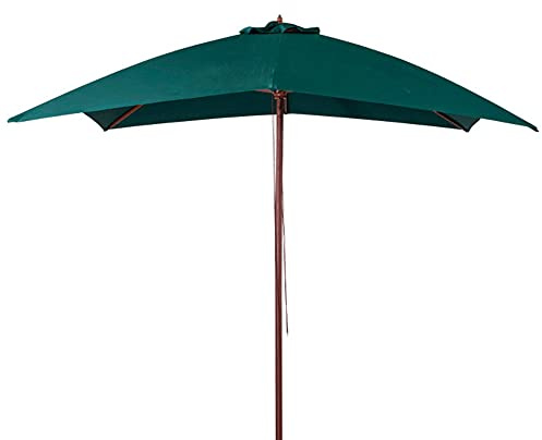 VERDELOOK | Ombrellone in Legno da Giardino con telo rettangolare quadrato o ottagonale