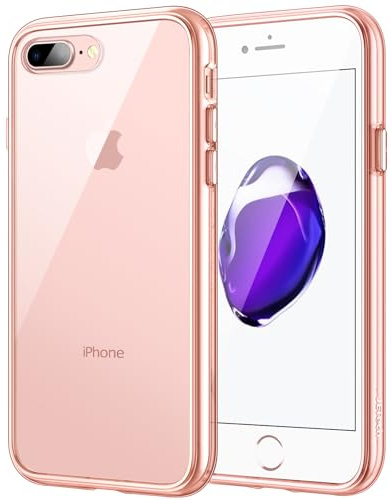 JETech Case for iPhone 8 Plus and iPhone 7 Plus, Shock-Absorption Bumper Cover (Rose Gold)