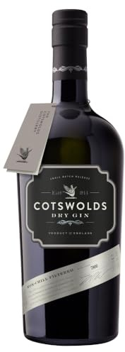 Cotswolds Dry Gin | 70cl | 46% vol | Non-Chill Filtered | Award-Winning Small Batch English Gin | Juniper, Cotswolds Lavender and Refreshing Citrus | Perfect for a Cloudy G&T or in Cocktails