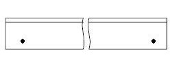 6 Stück Leitz Hobelmesser HSS 130x30x3mm mit 2 Gewinde HSS