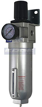 3/4 NPT HIGH FLOW AIR PRESSURE REGULATOR & PARTICULATE FILTER WATER TRAP COMBO FOR COMPRESSED AIR COMPRESSORS