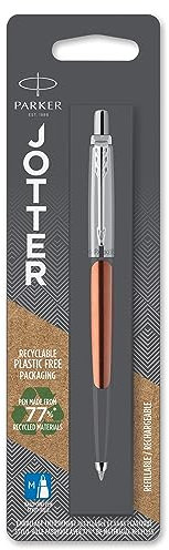 Parker Jotter Kugelschreiber | Chelsea Orange | Mittlere Spitze | Blaue Tinte