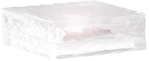 Lunartec Solar Bodenleuchte: Solar LED Glasbaustein mit Lichtsensor, L (15x15x5cm) (Leuchtende Steine, LED-Solarlampe, Lampe)