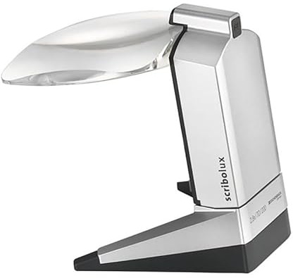 Eschenbach Standlupe Scribolux Leselupe mit LED-Beleuchtung, 2,8X Vergrößerung