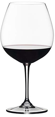 Riedel Vivant Pinot Noir copas de vino, juego de 4, Cristal capacidad 25.75oz o 730 ml