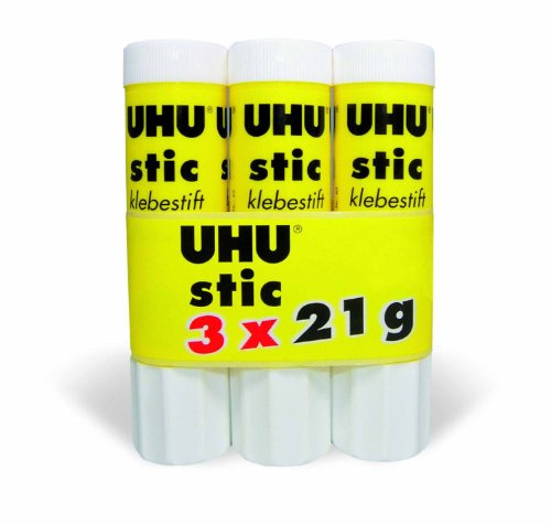 Uhu 46445 - 3 Klebestifte, 21 g