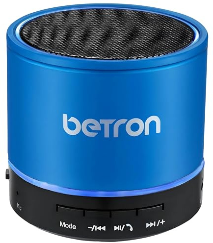 Betron KBS08 Bluetooth Speaker, Wireless, Portable, Mini, Blue