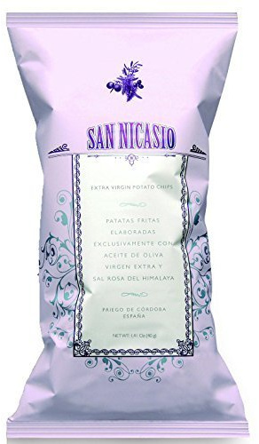 Patatas Fritas San Nicasio con AOVE y sal rosa del Himalaya caja 24 unid 40gr
