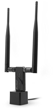 Panda Wireless PAU09 N600 Dual Band (2.4GHz and 5GHz) Wireless N USB Adapter W/Dual 5dBi Antennas - Windows XP/Vista/7/8/8.1/10, Mint, Ubuntu, openSUSE, Fedora, Centos, Kali Linux and Raspbian
