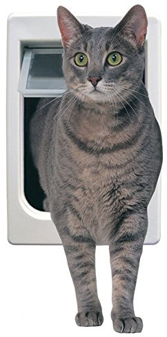 Perfect Pet Tubby Kat Cat Door with 4 Way Lock And LEXAN Flap, 7 1/2 x 10 1/2 Flap Size