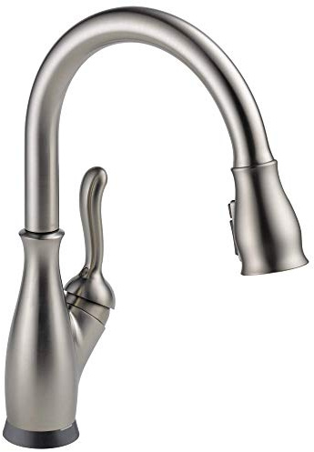 Delta Faucet Leland Single-Handle Touch Kitchen Sink Faucet with Pull Down Sprayer, Touch2O and ShieldSpray Technology, Magnetic Docking Spray Head, SpotShield Stainless 9178T-SP-DST