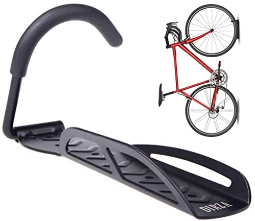 Dirza Portabicicletas para garaje, soporte de pared, colgador de bicicleta, sistema de almacenamiento, gancho vertical para bicicleta, para interiores, fácil de colgar y quitar, con tornillos, color