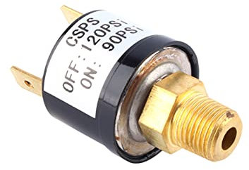 Valve pour interrupteur, contrôle de pression de compresseur d'air pour utilisations intenses, 90 – 120 PSI