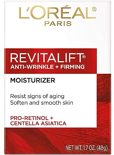 L'Oreal Paris Revitalift Face and Neck Anti-Wrinkle and Firming Moisturizer Day Cream, 1.7 Ounce