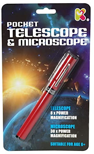 Keycraft POCKET TELESCOPE & MICROSCOPE Mini Spy Gadget Novelty Toy Boys Party Bag Filler