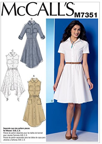 Mccall's Patterns Misses Dresses and Belt, Size E5 14-22