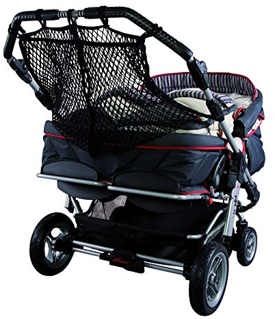 Sunnybaby 850120019 Kinderwagen-Einkaufsnetz für Zwillingswagen, schwarz