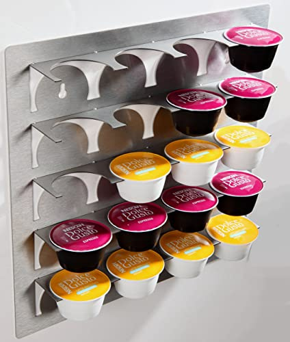Edelstahl Kapselhalter kompatibel für Dolce Gusto Kaffee Kapseln