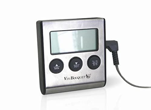 Nerthus FIH 056 kökstermometer med sond för kött ugn grill hög precision
