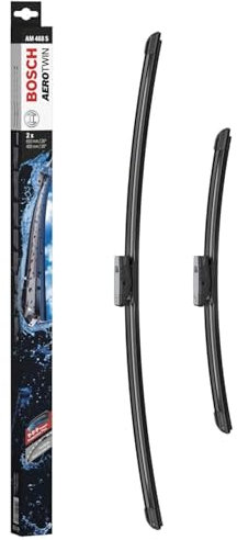 Bosch Aerotwin AM468S Front-Scheibenwischer - Set mit 2 Ersatz-Scheibenwischern und vormontiertem Multi-Clip-Adapter - 2 Wischblätter, 650 mm und 400 mm