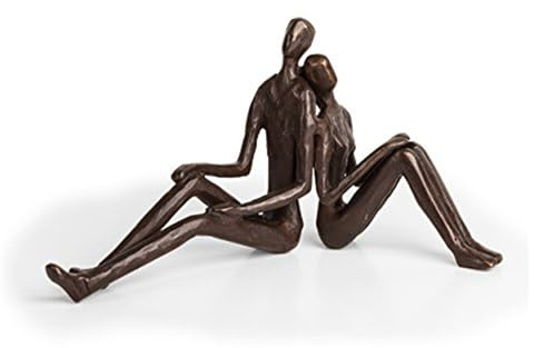 Danya B. Romantic Couple Cast Bronze Sculpture – Contemporary Home Décor for Any Room or Office, Unique Gift for Birthday, Wedding, or Anniversary