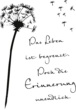 efco Clear Stamps Erinnerung Stempel 7.4x10.5 cm Silikon Ganzjährig für Grußkarten Einladungen Scrapbooking Geschenkverpackungen Papiertüten Tags Schriftstempel Kombinierbar mit Motivstempeln