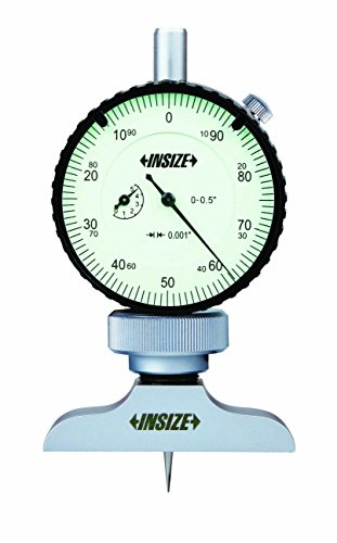 INSIZE 2341-E1 Dial Depth Gage, 0.001 Dial Indicator Graduation, 0 - 1.2