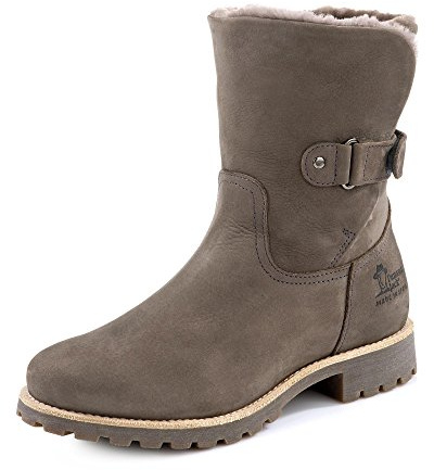 Panama Jack PT100346 Mujer Botas Estilo Motero, Gris (Gris B7), 37 EU
