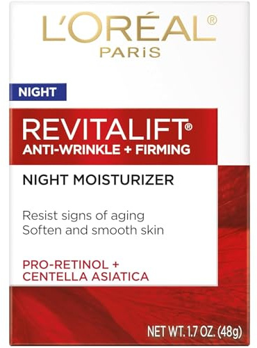 L'Oreal Paris RevitaLift Anti-Wrinkle Firming Night Cream, 1.7 Ounces Single pack