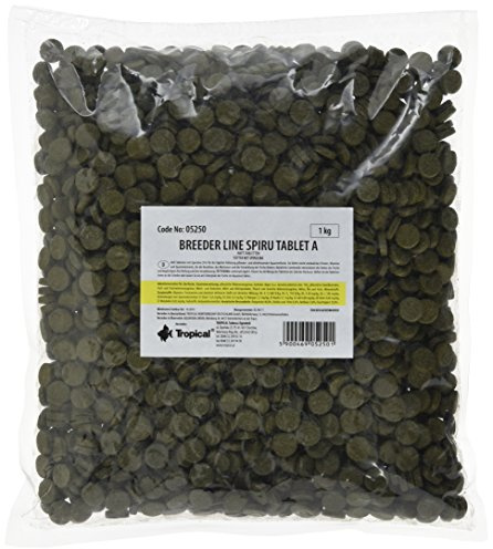 Tropical Pflanzliche Haftfuttertabletten mit 6 Prozent Spirulina, 1er Pack (1 x 1 kg)