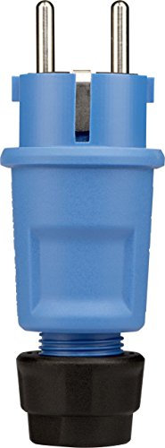 ABL Sursum 1519150 Schuko 2P Blue Electrical Power Plug – Electrical Power Plugs (250 V, 16 A)
