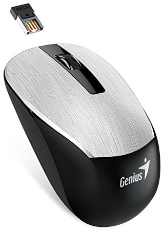 GENIUS NX-7015 de Plata USB 1200 dpi ratón inalámbrico de 2,4 G