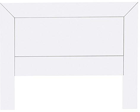 Moblit Cabecero para Somier de 135 cm Realizado en Madera de Pino Macizo y MDF Color Blanco Lacado Serie Kalpe Medidas (110x145x2) cm (altoxanchoxfondo) Robusto y Resistente